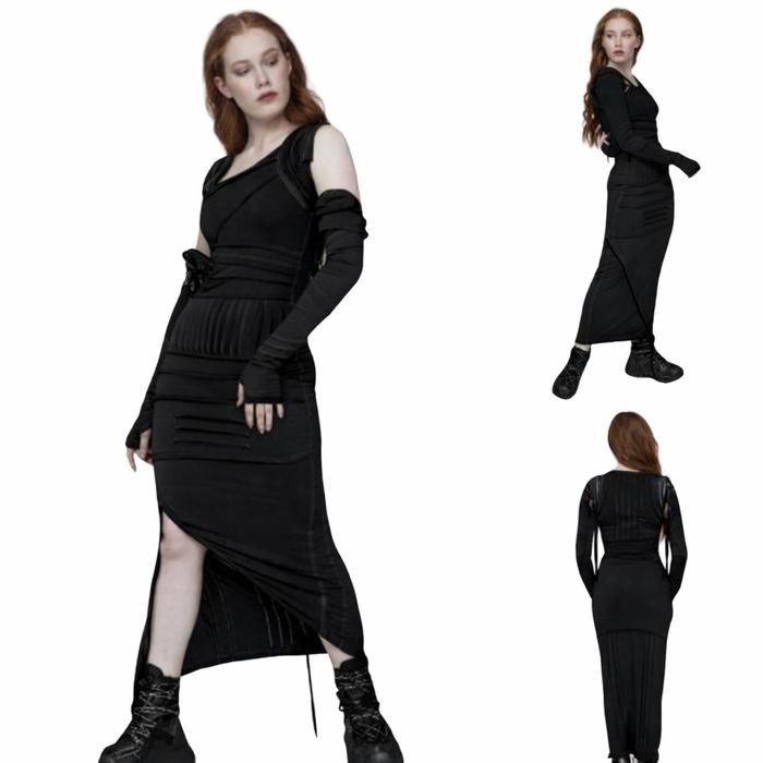 Платье дизайнерское Junus Coban в черном цвете