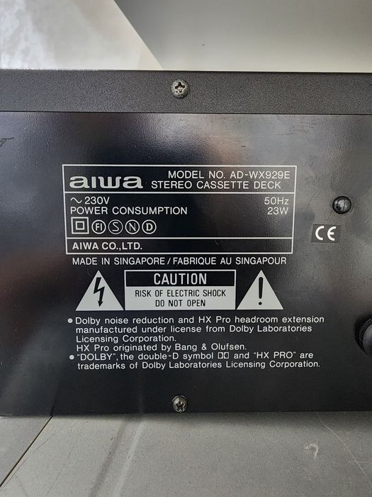 Aiwa AD-WX929 кассетная дека