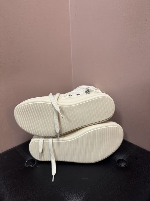 Adidasi Rick Owens DRKSHDW high top canvas distressed