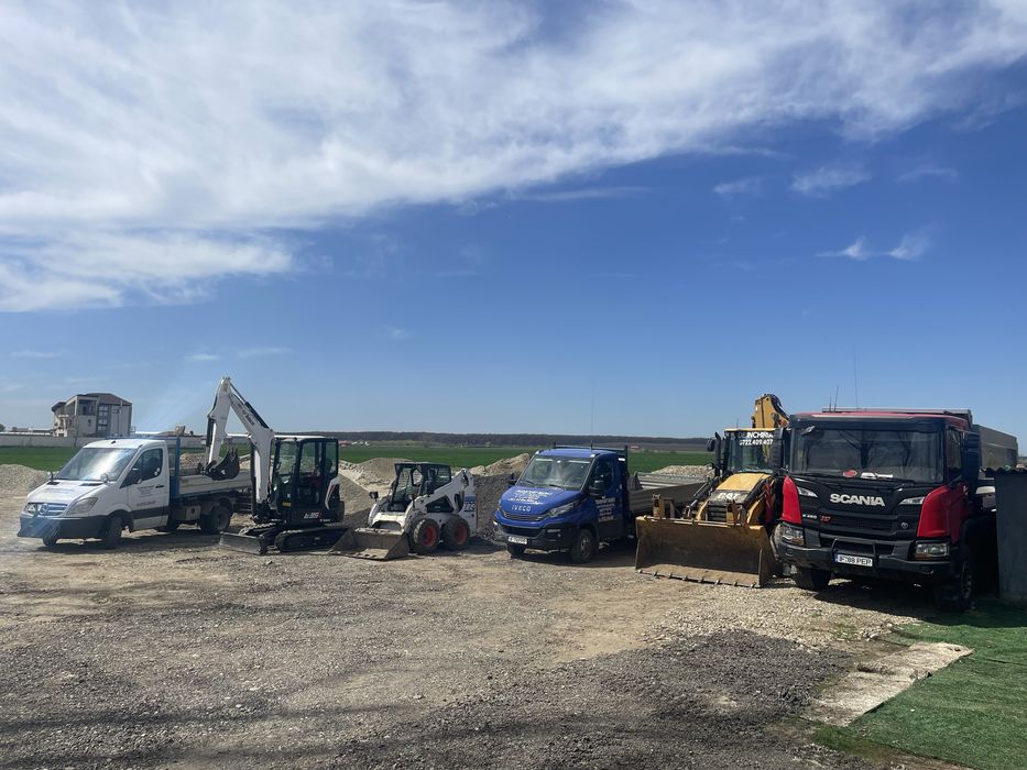 Buldoexcavator cu picon de inchiriat