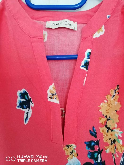 Дамска риза/блуза с къс ръкав