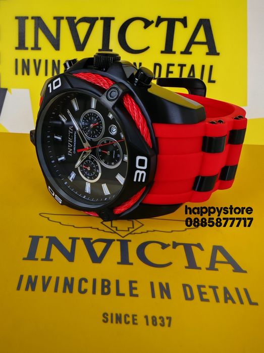 INVICTA Vanguard Red/black 50 mm, Инвикта нов мъжки часовник
