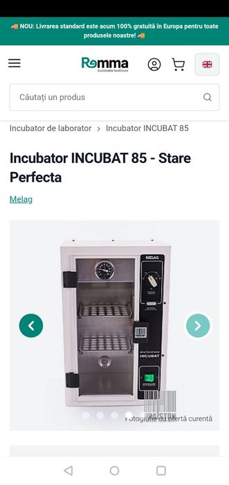 Incubator de laborator Melag 85