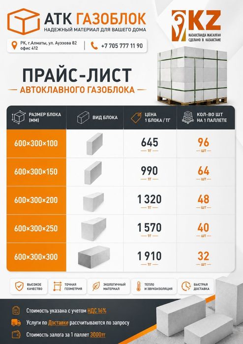 Продам автоклавный газоблок
