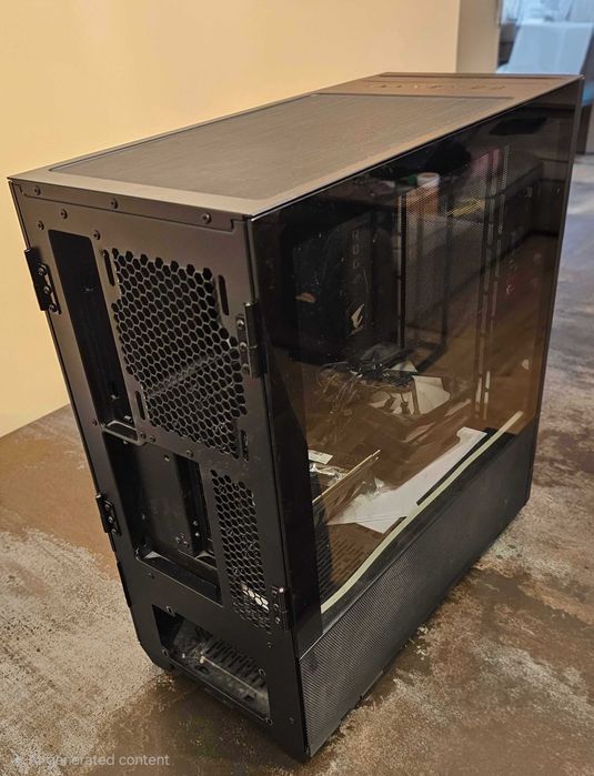 Кутия LianLi Lancool 2 Mesh + Vertical GPU bracket + USB-C кабел