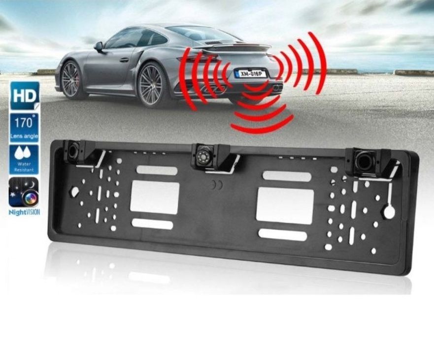 Парктроник в рамка за номера