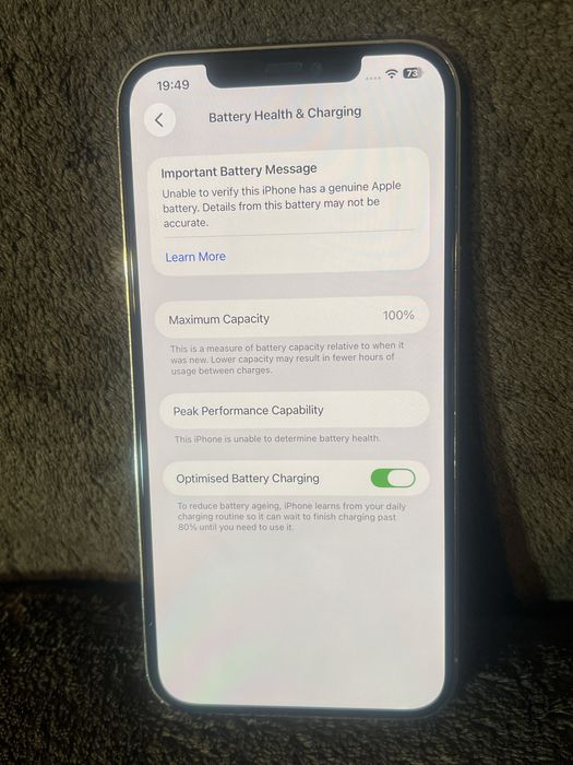 Iphone 12 Pro Max 128 gb gold златен 100 % батерия