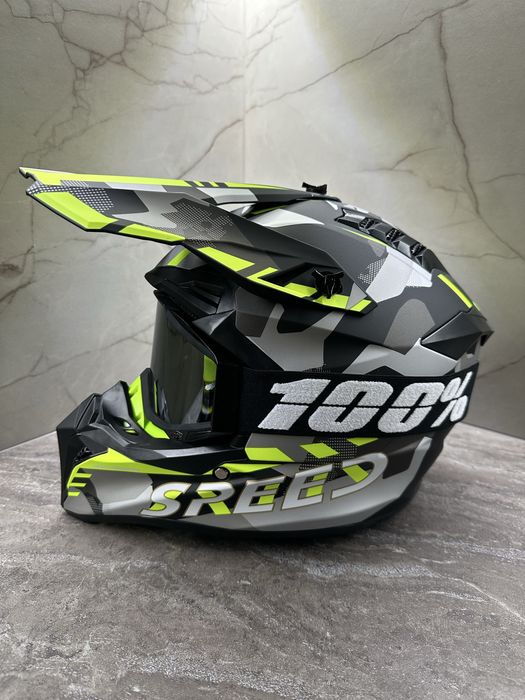 НОВО! Комплект кросови каски с очила