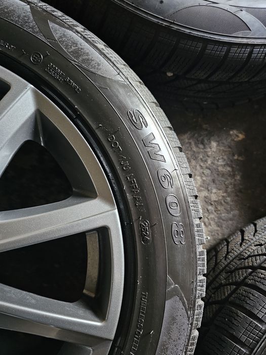 4 jante 5x114.3 R17 cu anvelope iarna 225 55 17 Goodride 2024 7mm