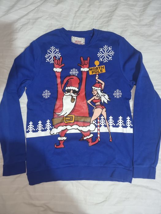 Мъжки коледни блузи Л размер
