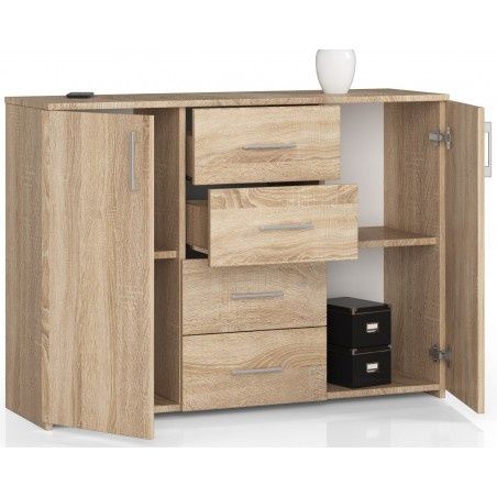 Comodă living cu sertare stejar