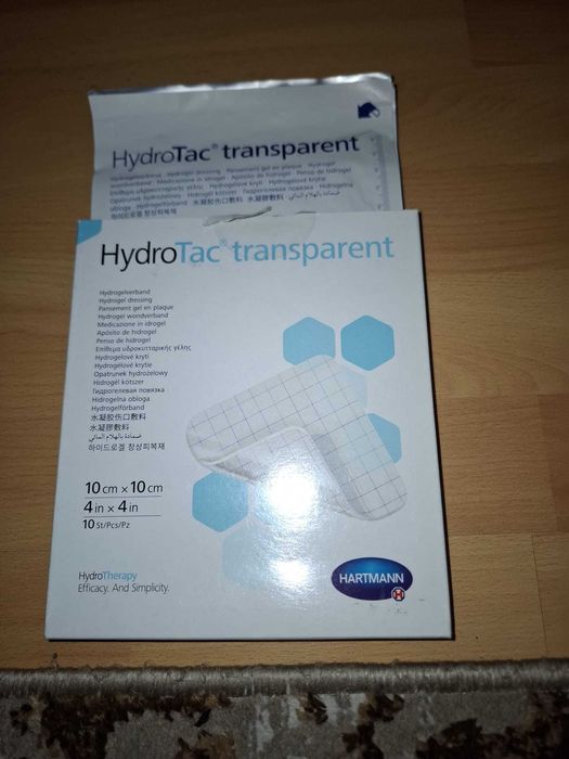 Pansament hidrogel HydroTac transparent 10x10cm, Hartmann 120 lei