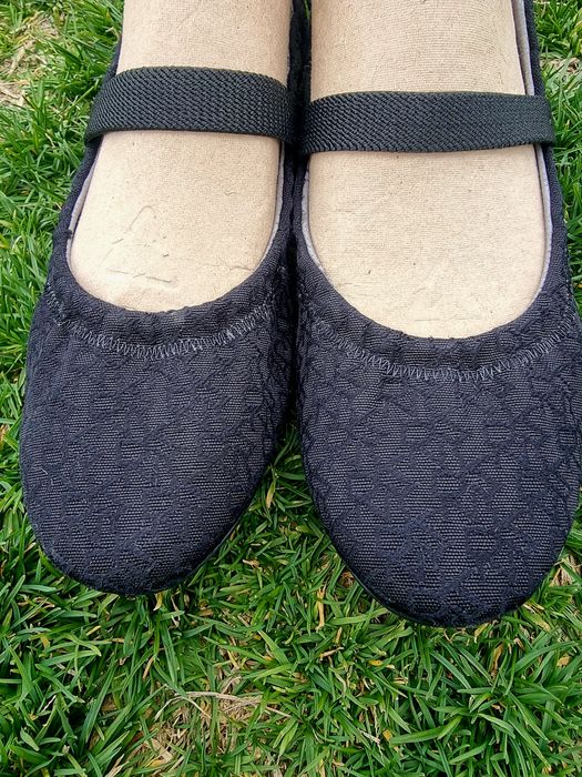 Balerini din canvas și piele DKNY