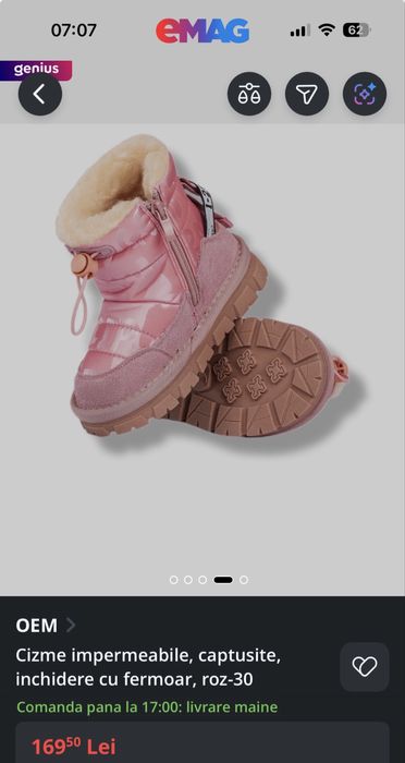 Ghete copii marimea 29