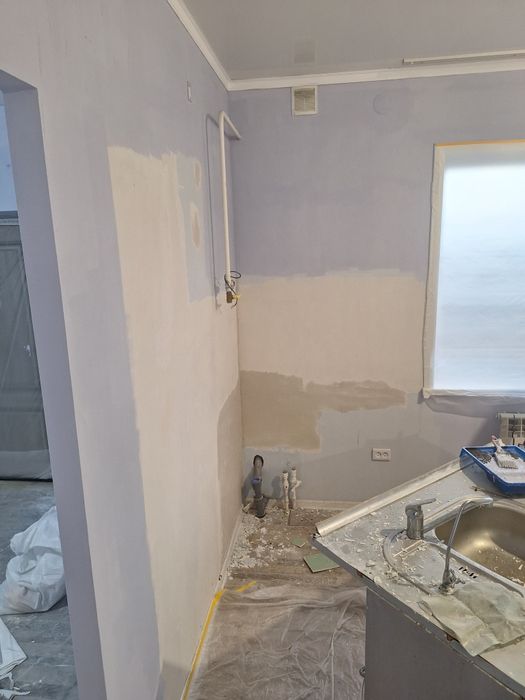 Покраска, вытяжка стен и потолков