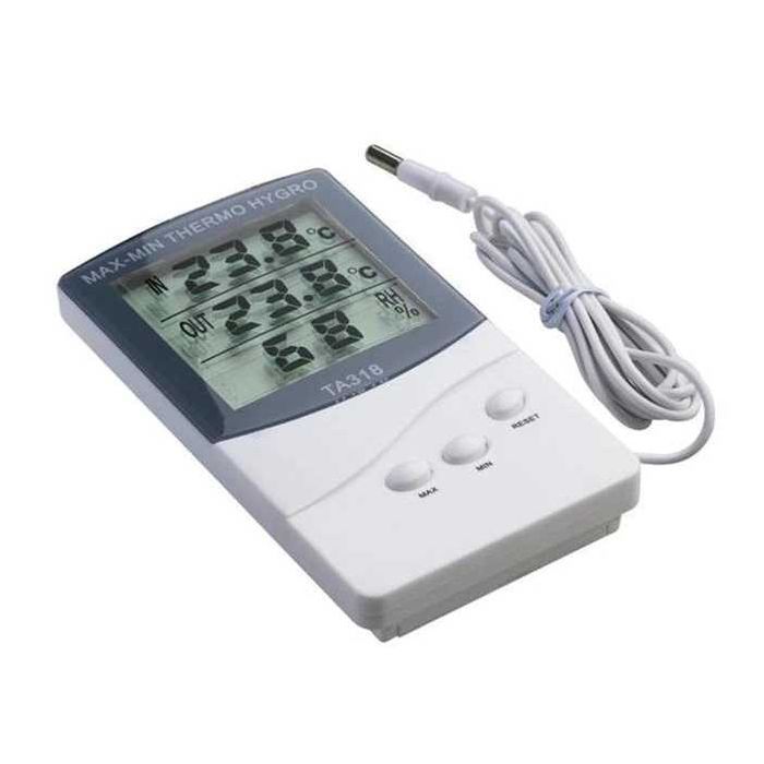 Настолен термометър и влагомер TA318 със сонда и 2 температури
