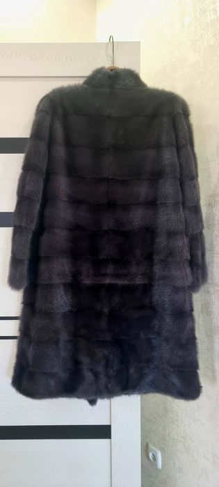 Шуба норковая цвет графит