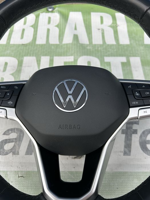 Volan din piele cu airbag, padele Volkswagen Tiguan 2020