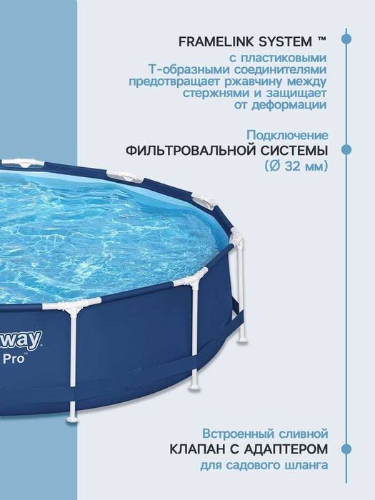 Продам бассейн каркасный
