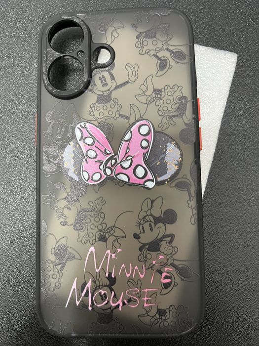 Husă iPhone 16 Minnie Mouse – neagră, nouă, cu etichetă