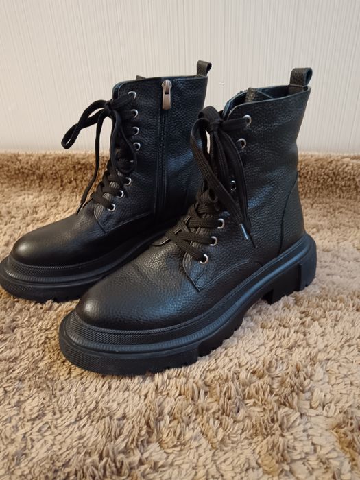 Сапоги кожанные демисезон