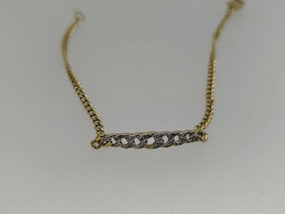 Brățară aur 18k 3.77grcu diamante naturale (r)