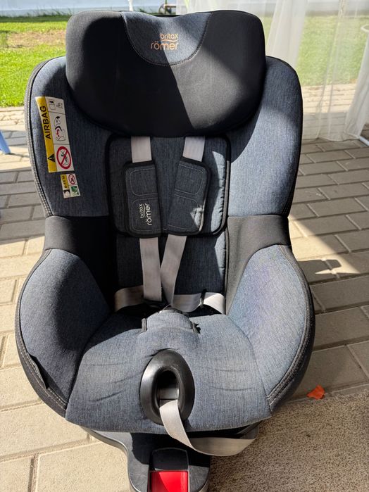 Scaun auto i-Size Britax Romer, ISOFIX , rotativ, cu reductor, DUALFIX 40-105 cm , Blue Marble