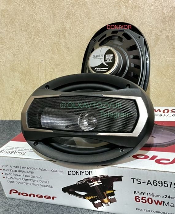 Pioneer qovun arzon kalonka 2ta 650w yangisi keld bez usilitel