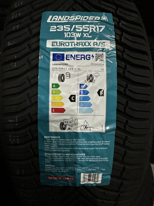 Нови всесезонни гуми LANDSPIDER 235/55R17 103W XL НОВ DOT БОРД 2355517