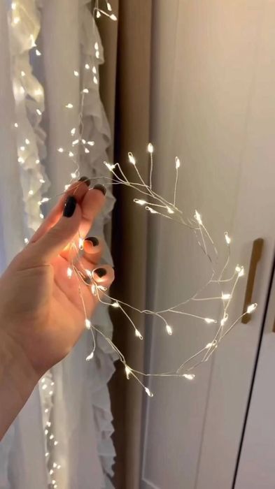 Гирлянда Бахрома для украшенияфасада домов и козырьков домов и рестора