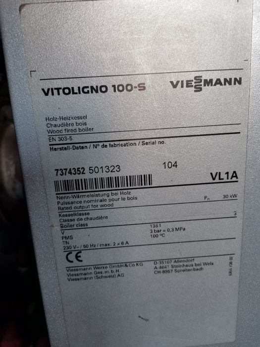 Centrala Viessman Vitoligno 100-S 30 kw