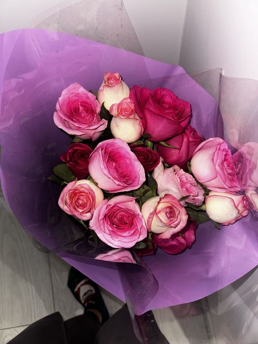 цветы букет роз