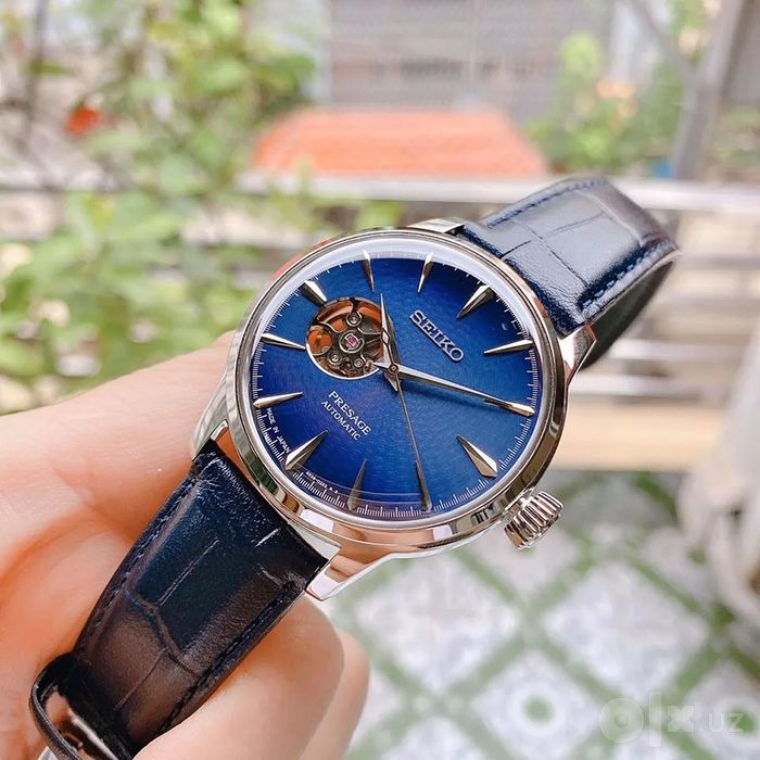 Seiko Presage Cocktail Time "Blue Moon Open Heart" SSA405J1