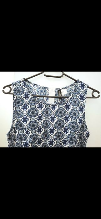 Rochie albastra, evazata, marimea 40, H&M