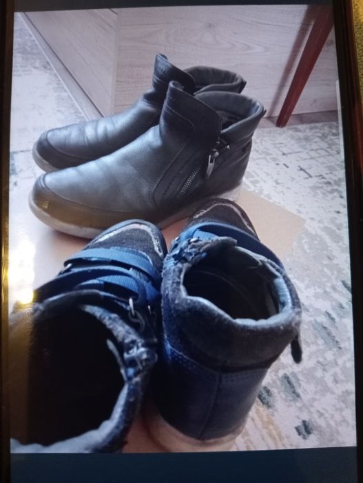 Ботинки кожанные, размер 34,37