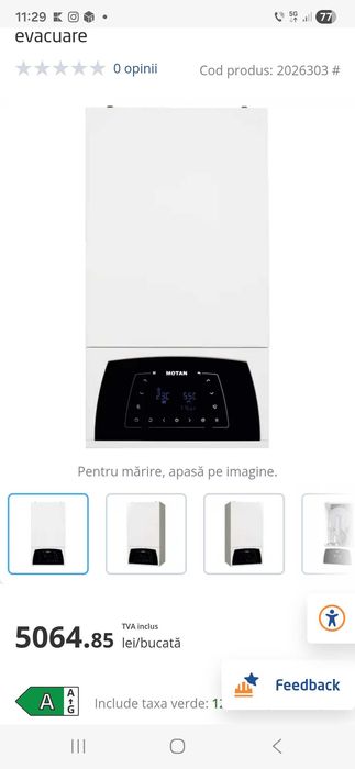 Central termica condensare MOTAN 35