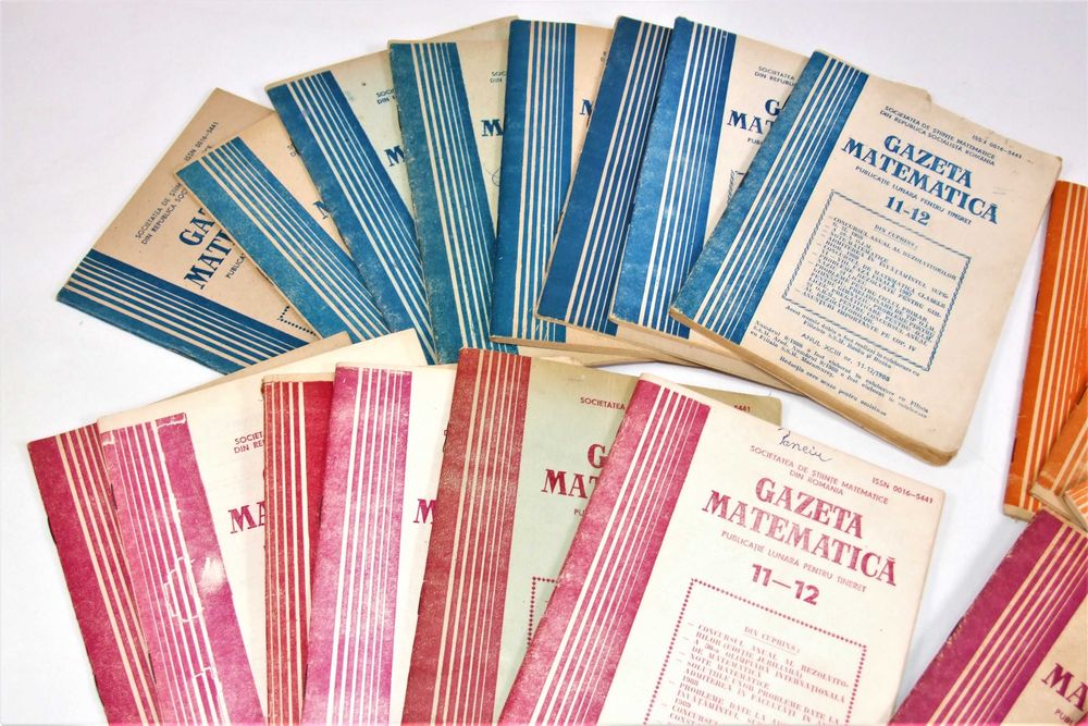 Gazeta Matematica, 30 numere, probleme date la olimpiade, admitere...