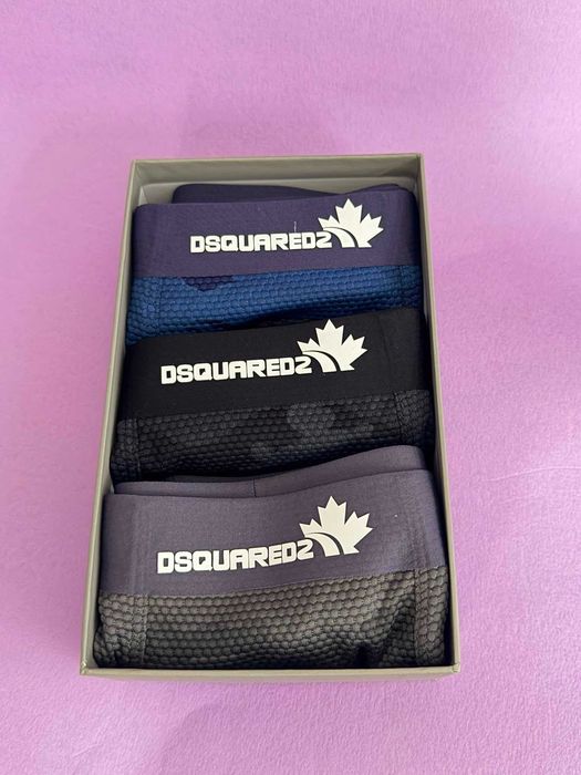 Boxeri Dsquared albastru negru gri marimea XL