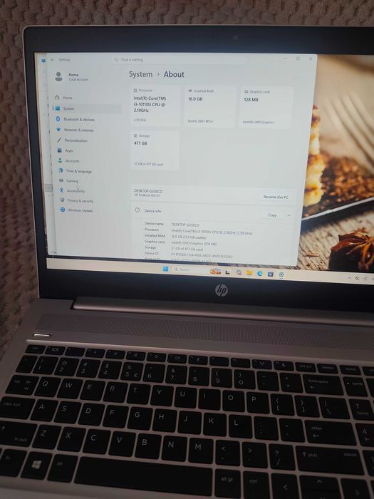 Laptop HP 450 G7 – 16GB RAM | SSD 512GB | Windows 11 Pro