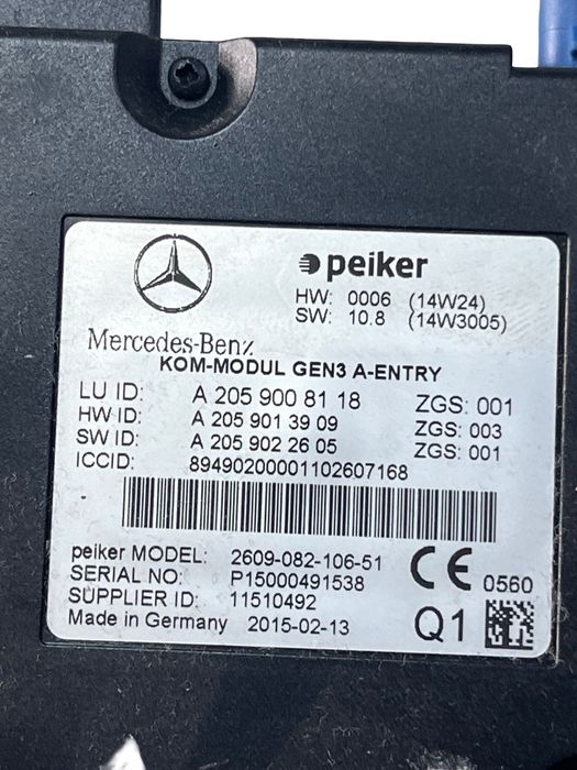 Modul/Unitate De Control Bluetooth Mercedes-Benz C-Class W205 2013 - >