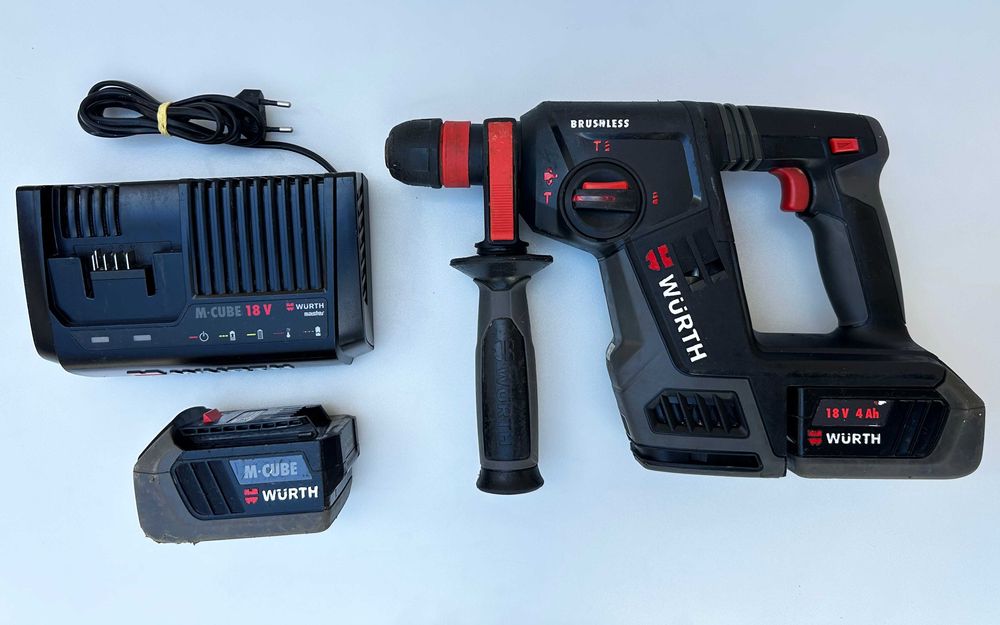 Wurth ABH 18 Compact - Безчетков перфоратор M-Cube 2x18V 4.0Ah
