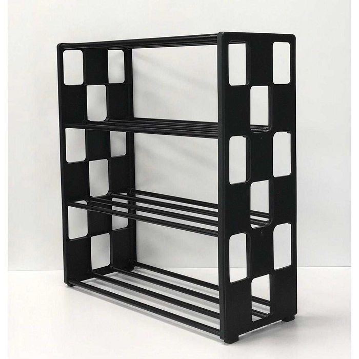 Стилна метална етажерка за обувки 4 нива