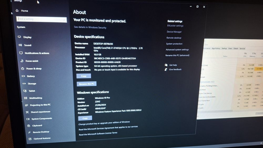 Hp workstation EliteBook 8770w