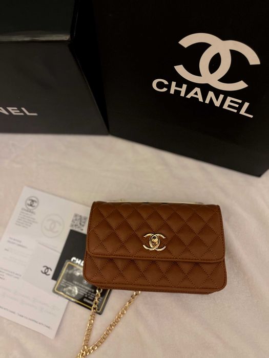 Poseta/Geanta Chanel Brown Leather 20x13x4
