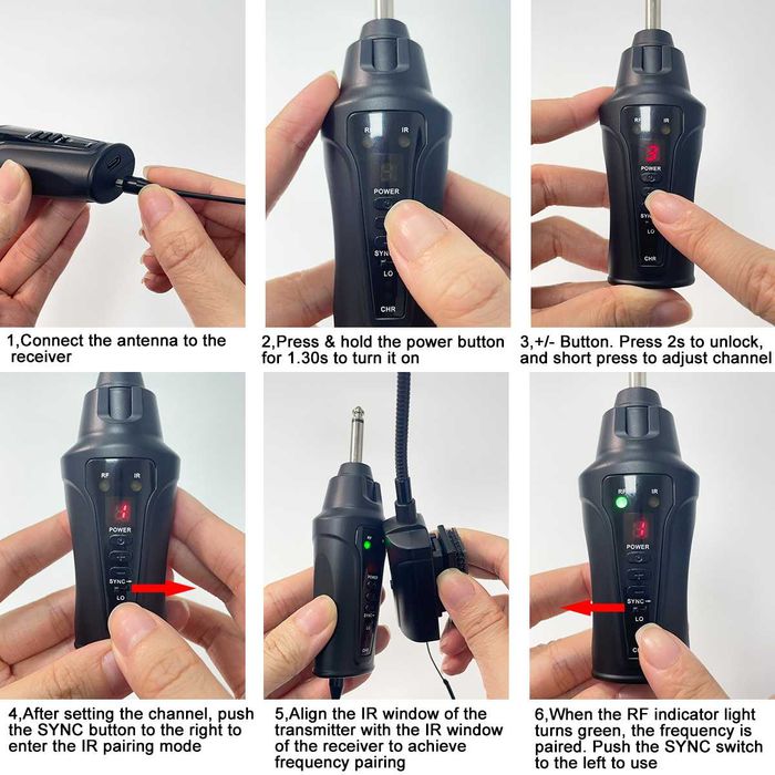 Wireless Cardioid microfon pentru Saxofon si Trompeta ACEMIC ST-5 2.4G Shure