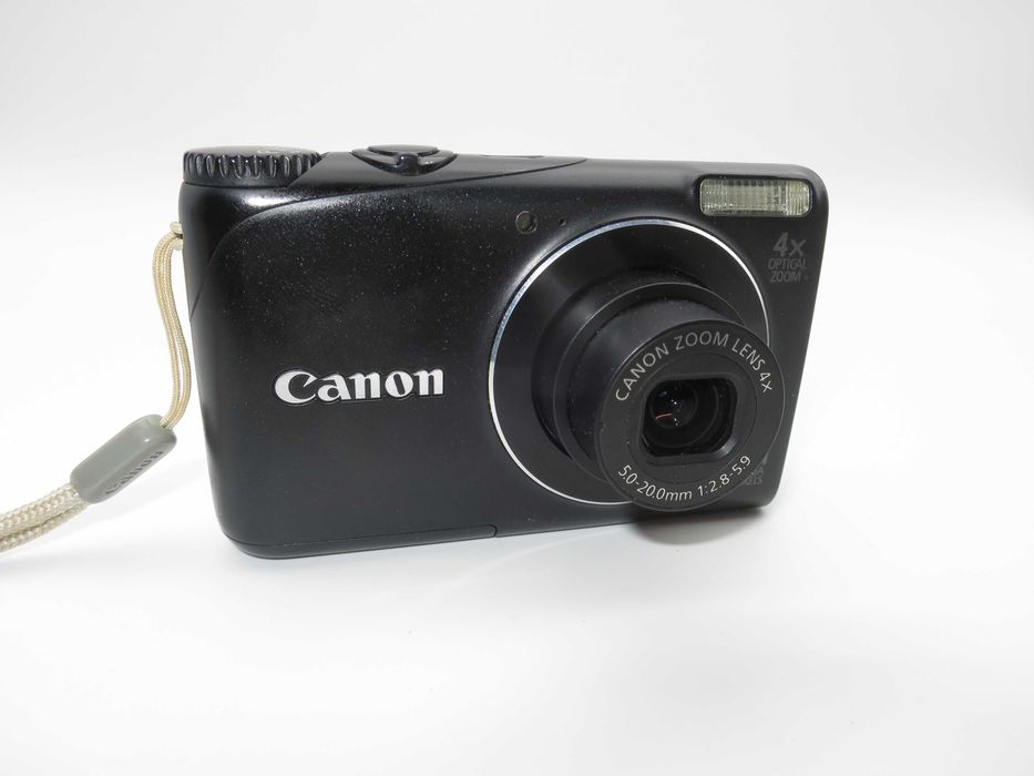 Canon PowerShot A2200 ултра компактен цифров фотоапарат, черна дигитална камера, като НОВА пълен комплект, работи отлично