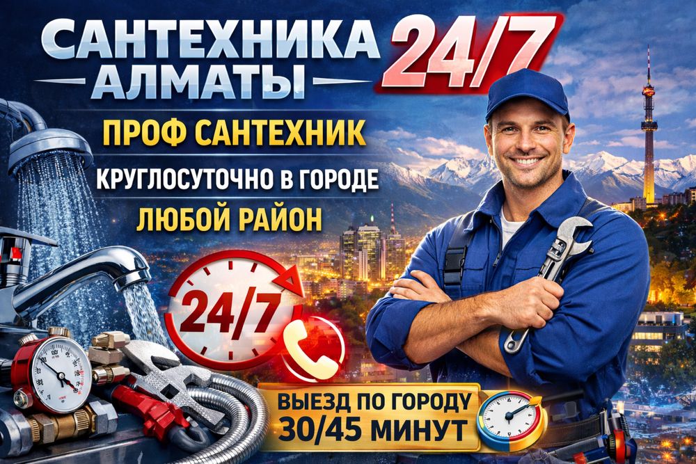 Сантехник Алматы 24/7
