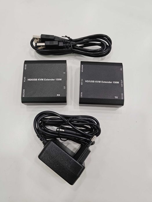 HDMI USB KVM Extender–удължител за HDMI и USB до 150 м през CAT6/CAT5e