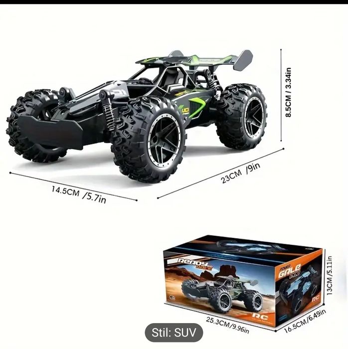 Masina cu Telecomandă si acumulator 15km viteză, 23cm Noua