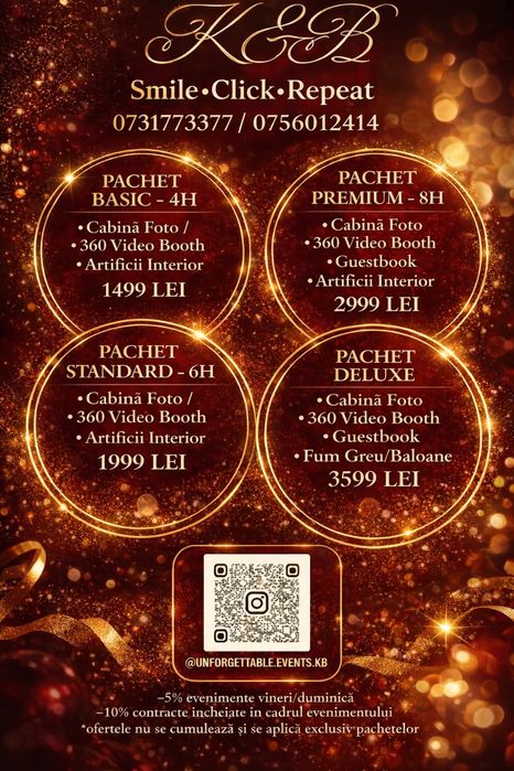 Cabina foto- Video 360-Artificii interior